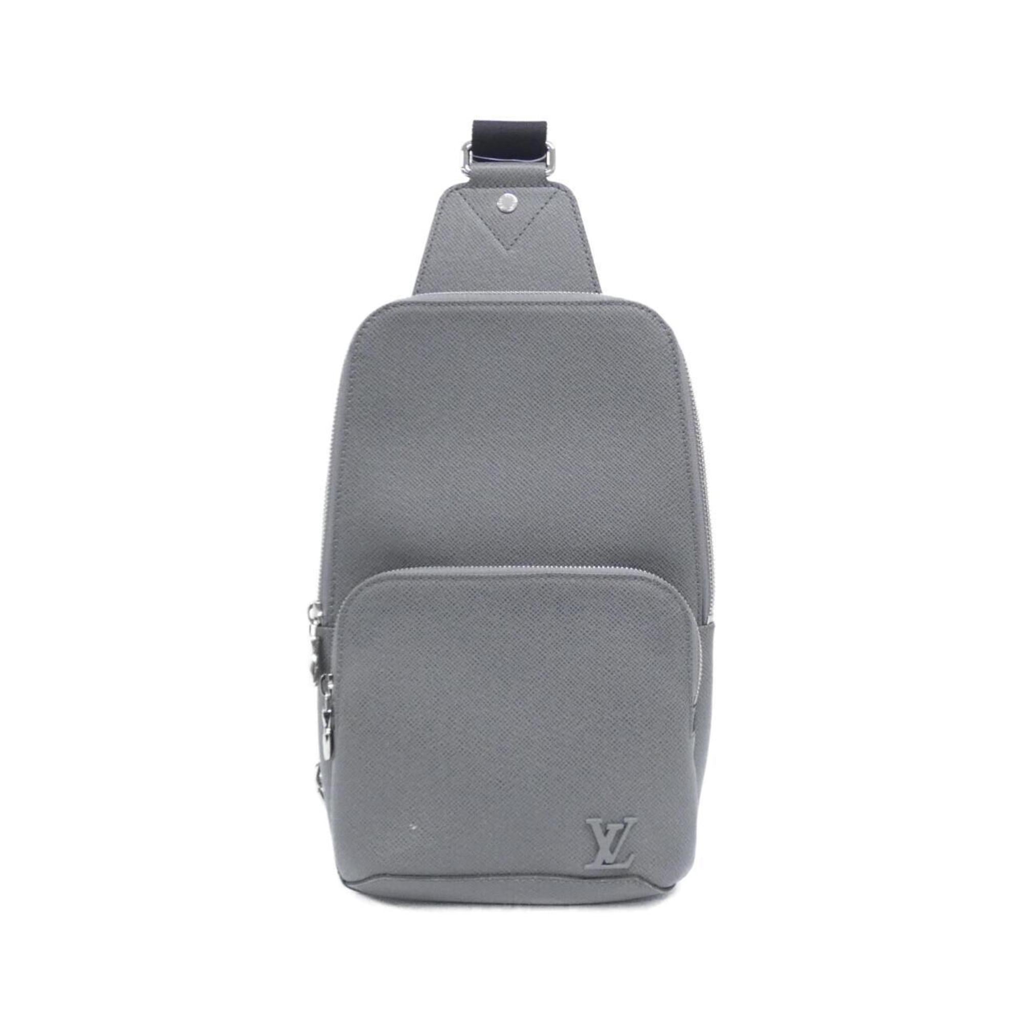 Louis Vuitton Gris Leather Shoulder Bag (Pre-Owned)