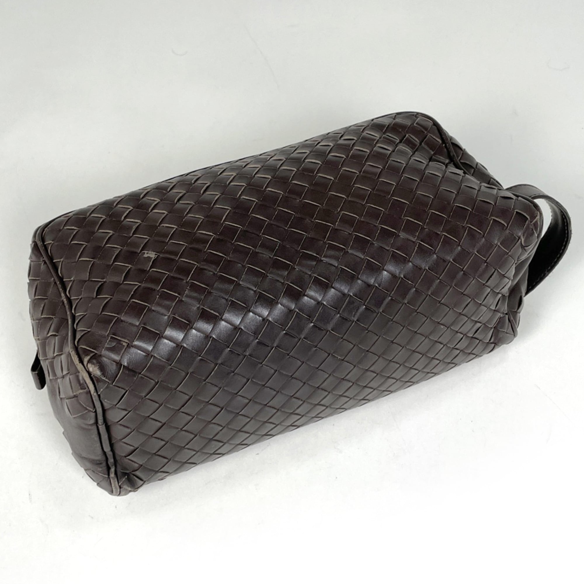 Bottega Veneta Intrecciato Brown Leather Handbag (Pre-Owned)