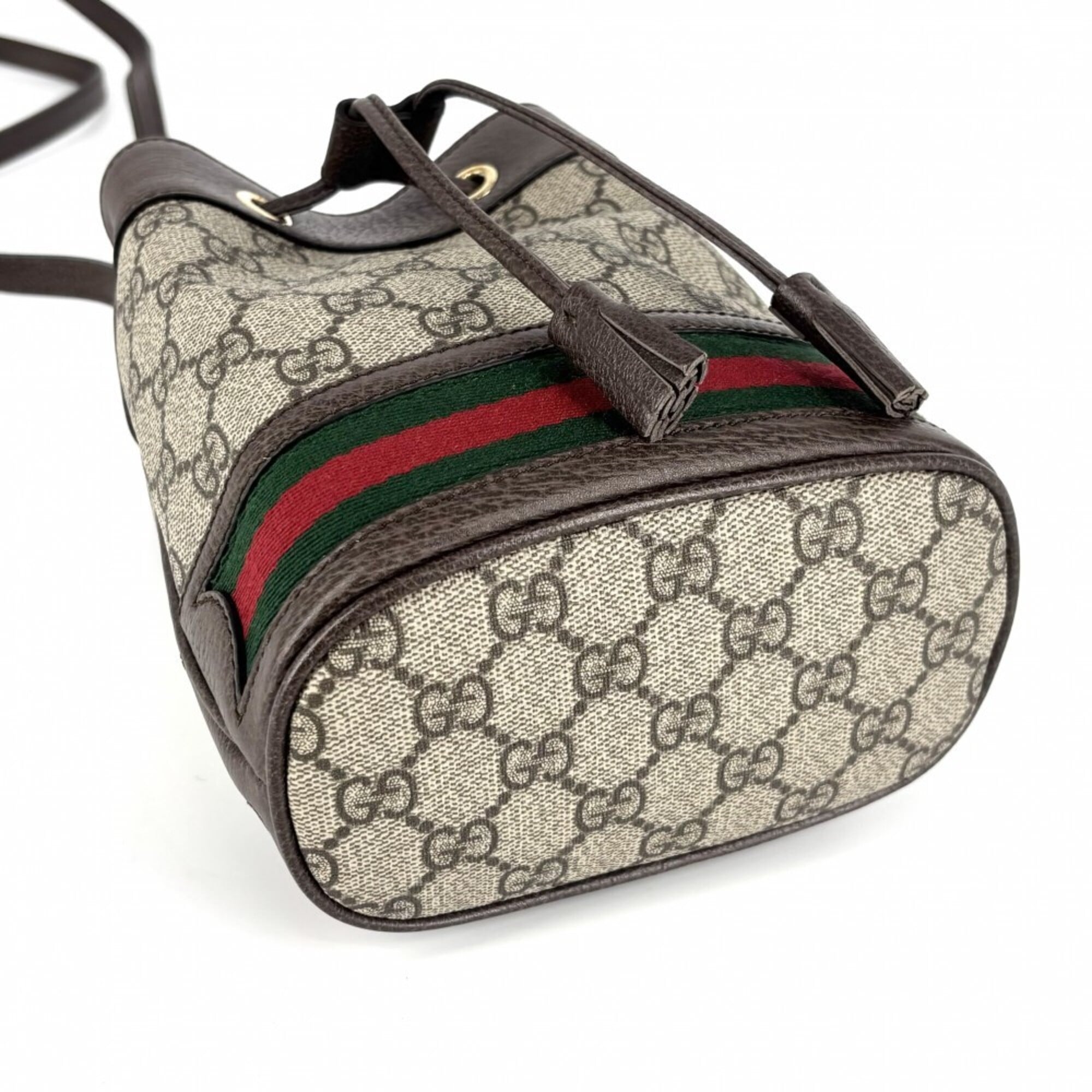 Gucci Beige Gg Supreme Canvas Shoulder Bag (Pre-Owned)