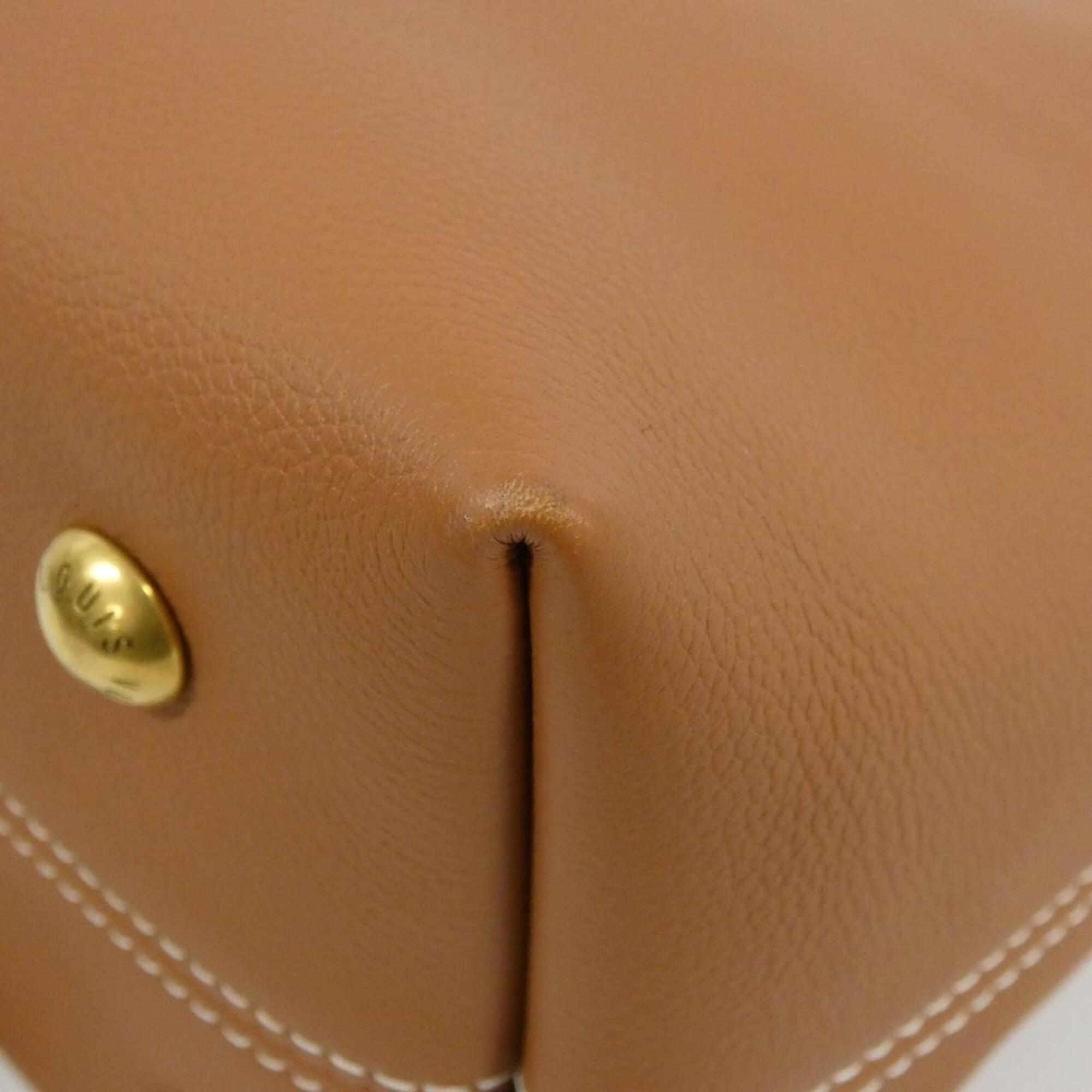 Louis Vuitton Brown Cognac Leather Shoulder Bag (Pre-Owned)