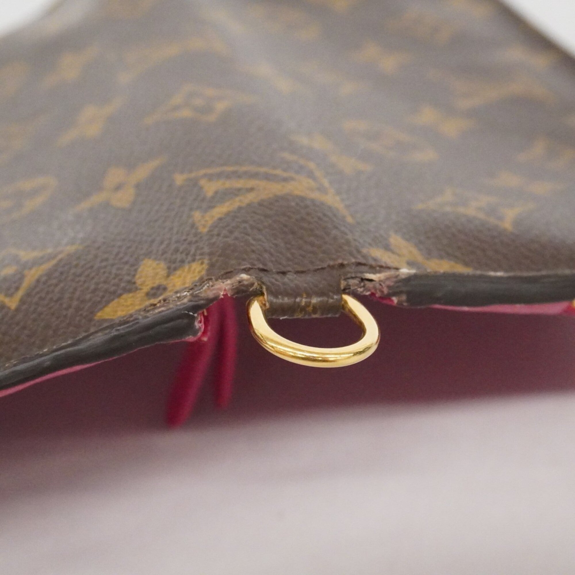 Louis Vuitton Brown Rose Long Wallet (Bi-Fold) (Pre-Owned)