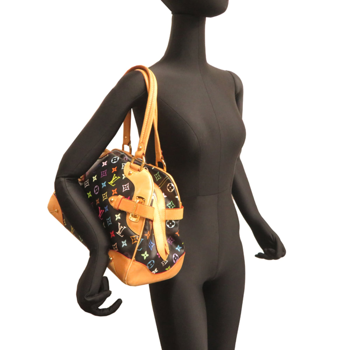 Louis Vuitton Black Monogram Multicolore Handbag (Pre-Owned)