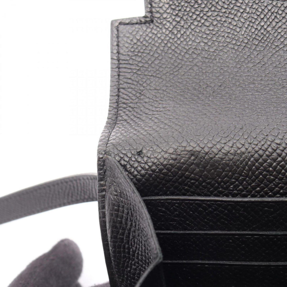 Hermes Black Epsom Leather Wallet (Bi-Fold) (Pre-Owned)