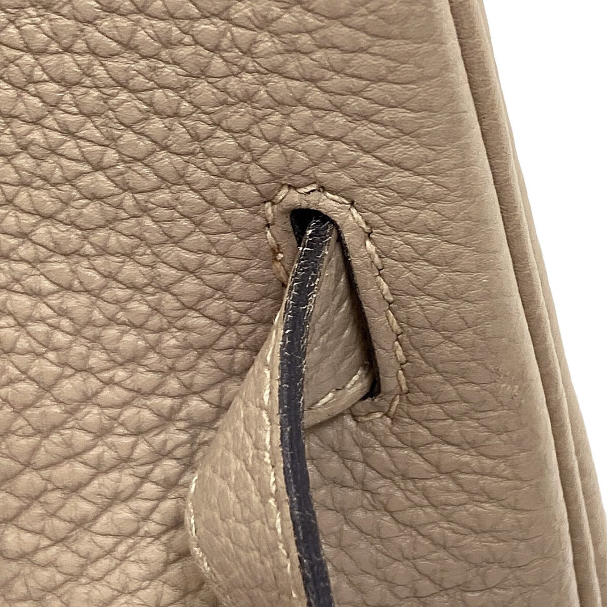 Hermes Beige Togo Leather Handbag (Pre-Owned)