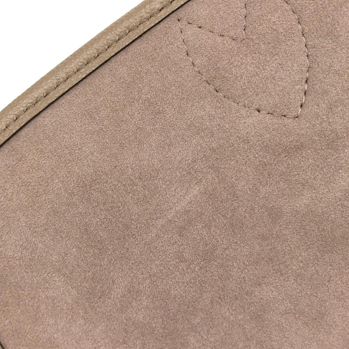 Louis Vuitton Cream Tourterelle Leather Shoulder Bag (Pre-Owned)