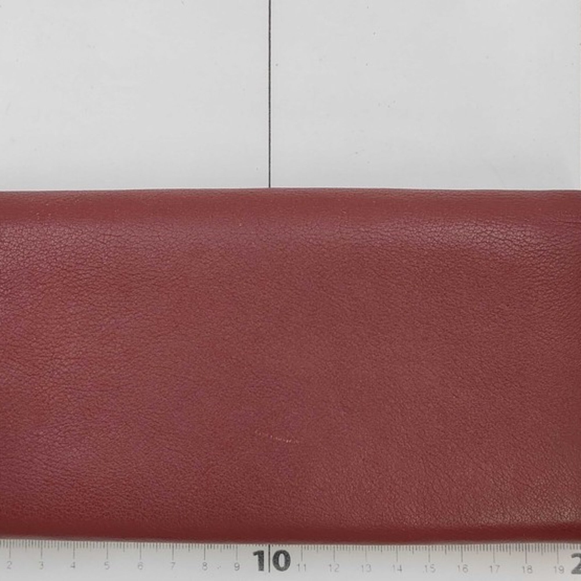 Cartier Bordeaux Leather Long Wallet (Tri-Fold) (Pre-Owned)