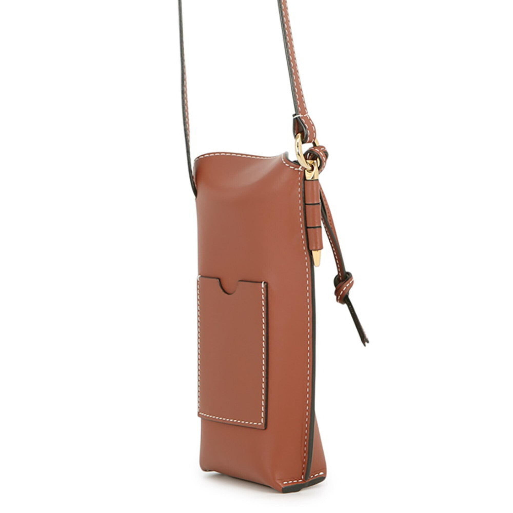 Loewe Brown Leather Handbag Pochette Shoulder Bag (Pre-Owned)