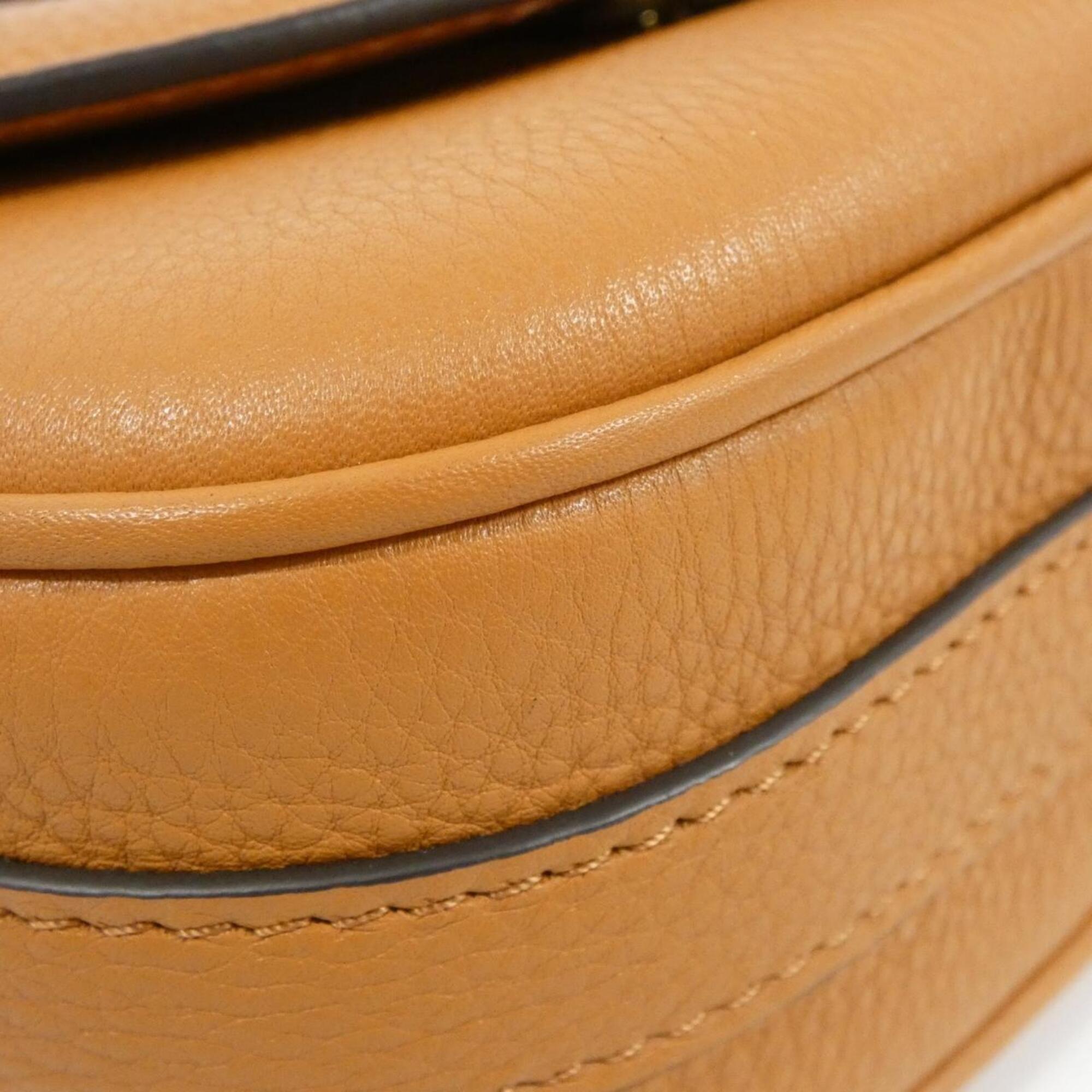 Louis Vuitton Brown Leather Shoulder Bag (Pre-Owned)