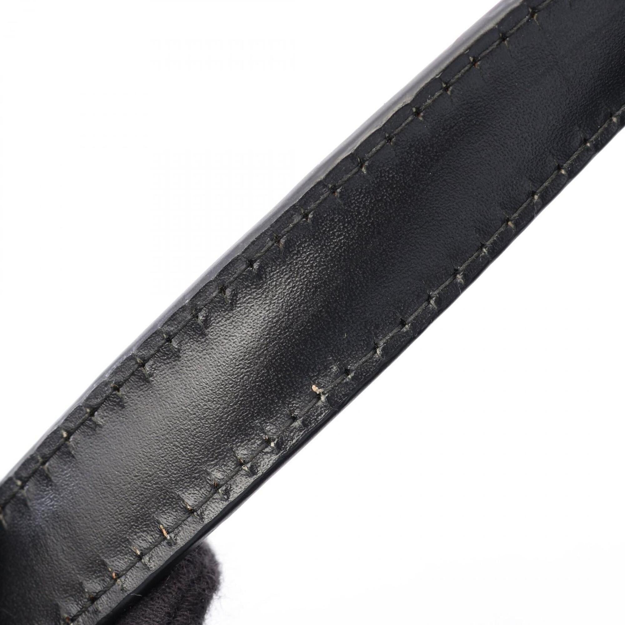 Christian Dior Black Denim Leather Handbag (Pre-Owned)