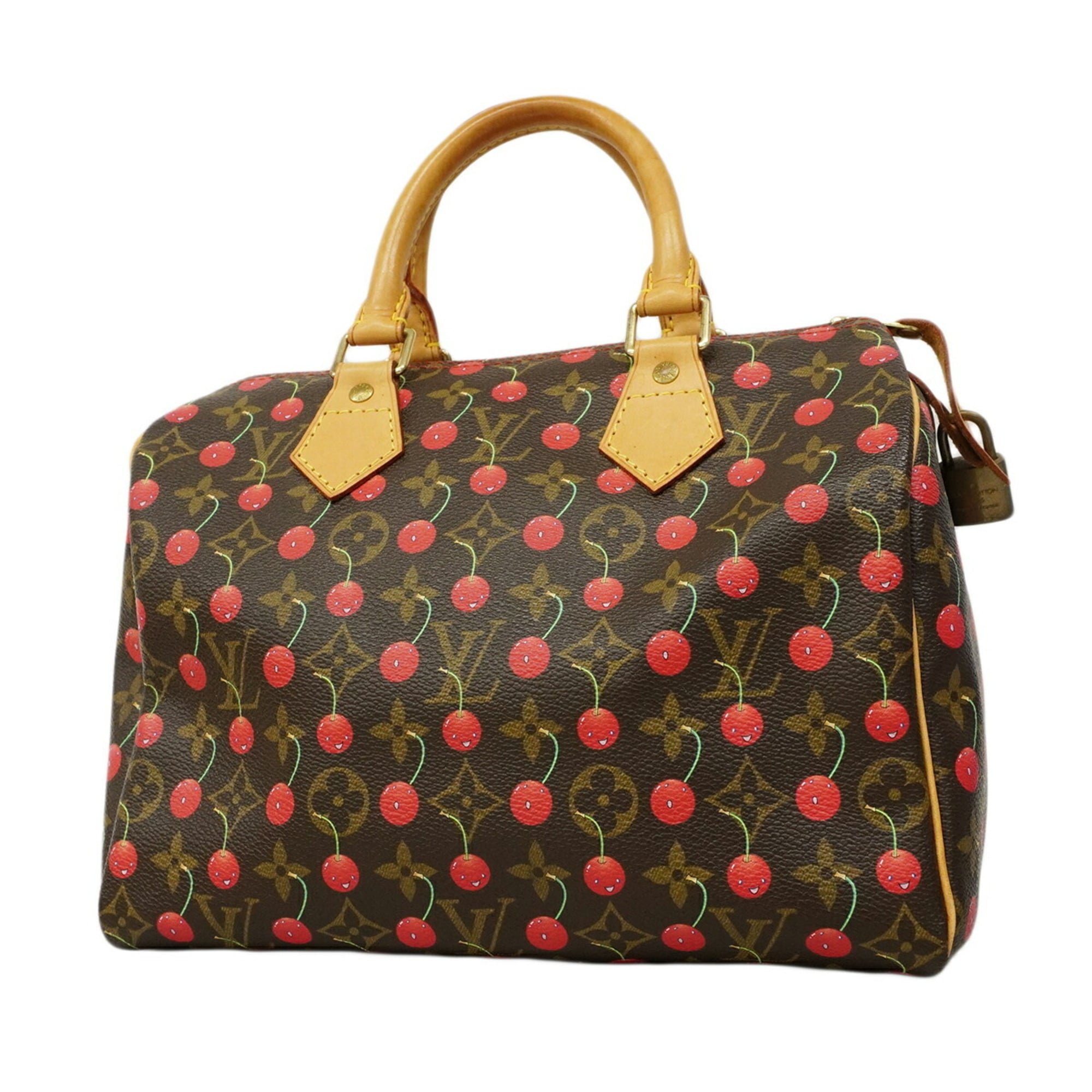 Louis Vuitton Brown Red Color Handbag (Pre-Owned)