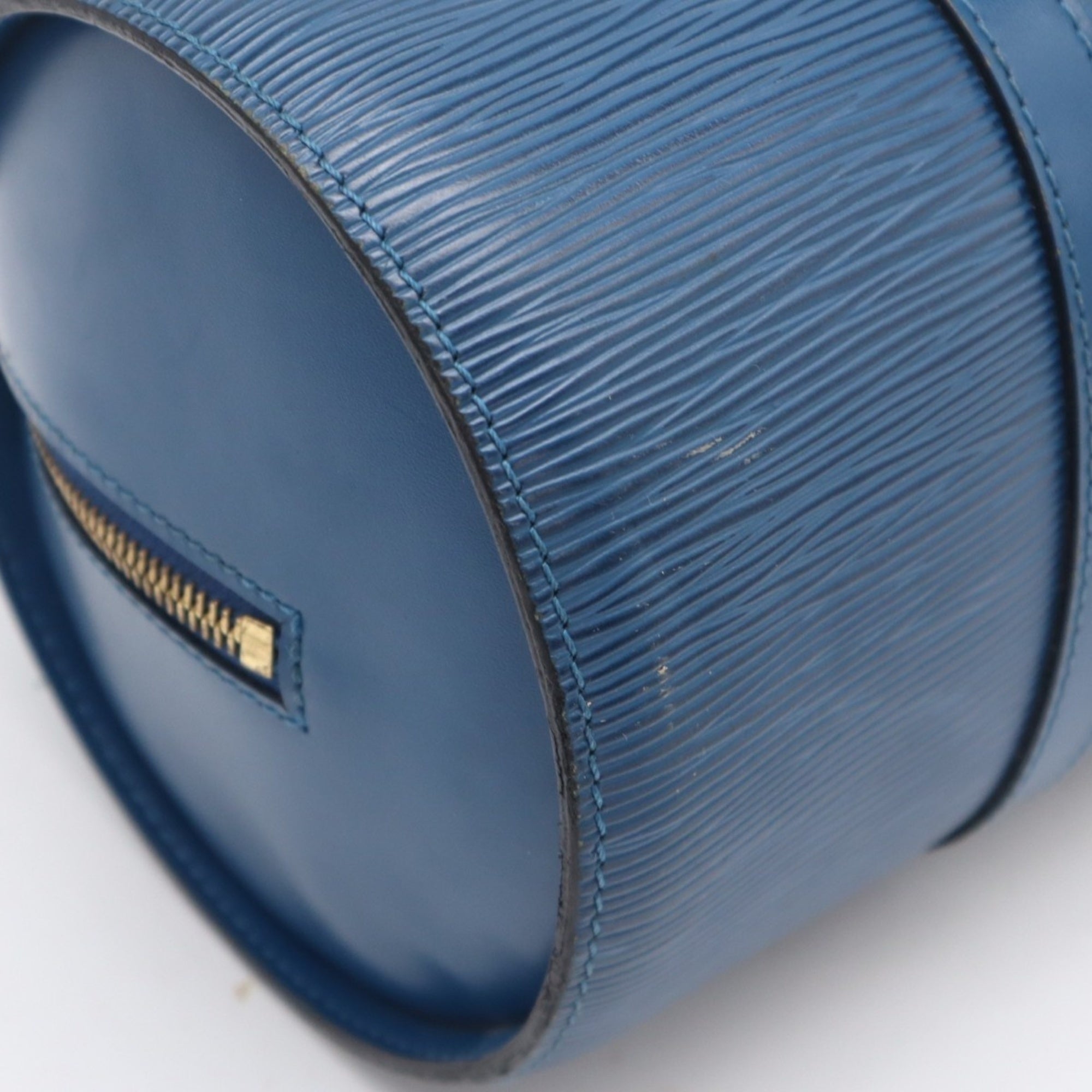 Louis Vuitton Toledo Blue Leather Handbag (Pre-Owned)