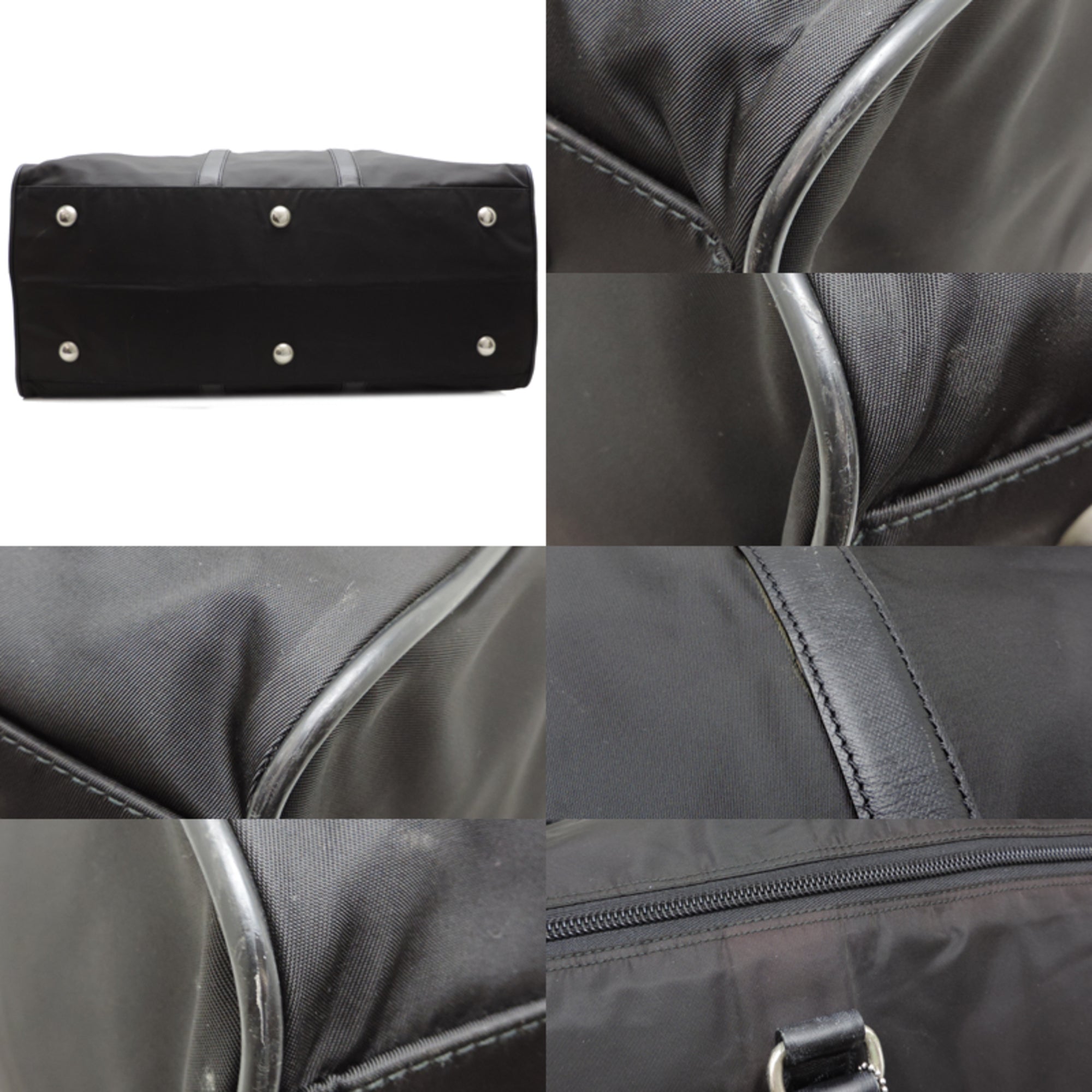 Prada Black Nero Nylon Boston Bag (Pre-Owned)