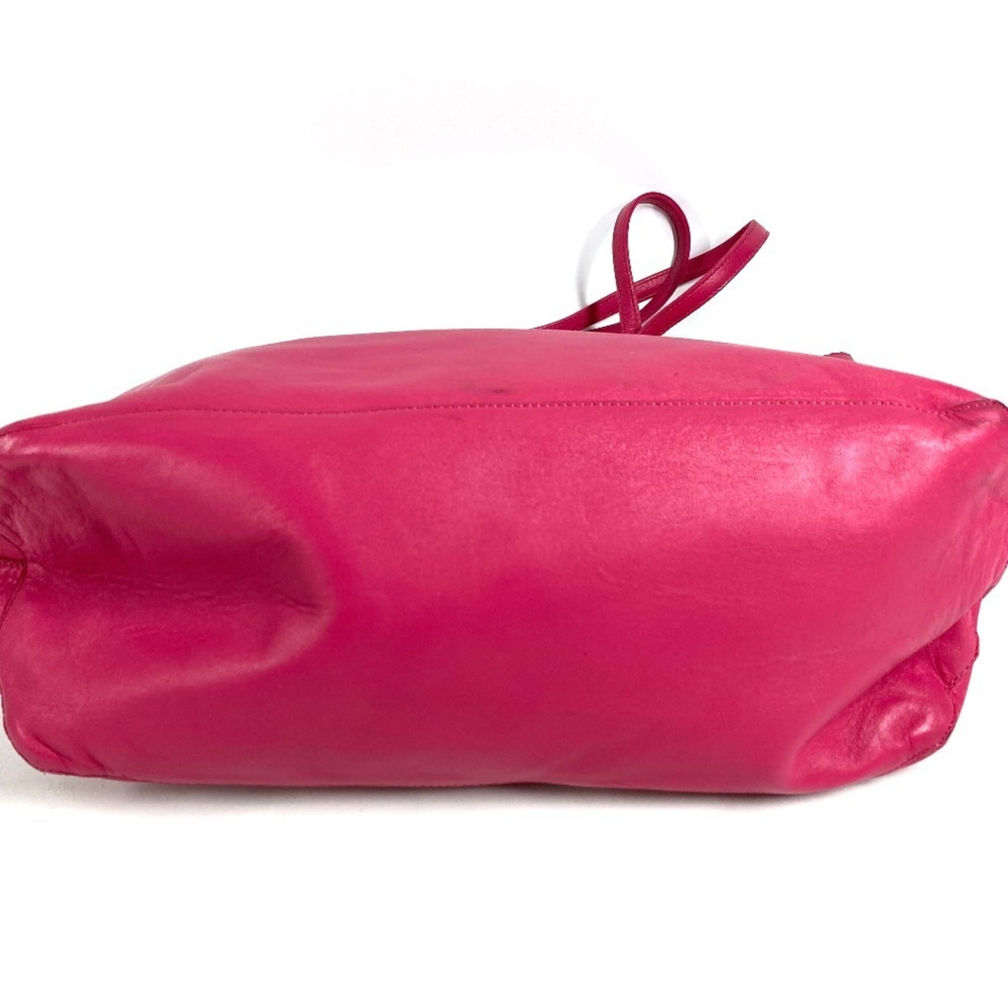 Loewe Pink Leather Shoulder Bag Tote Bag (Pre-Owned)