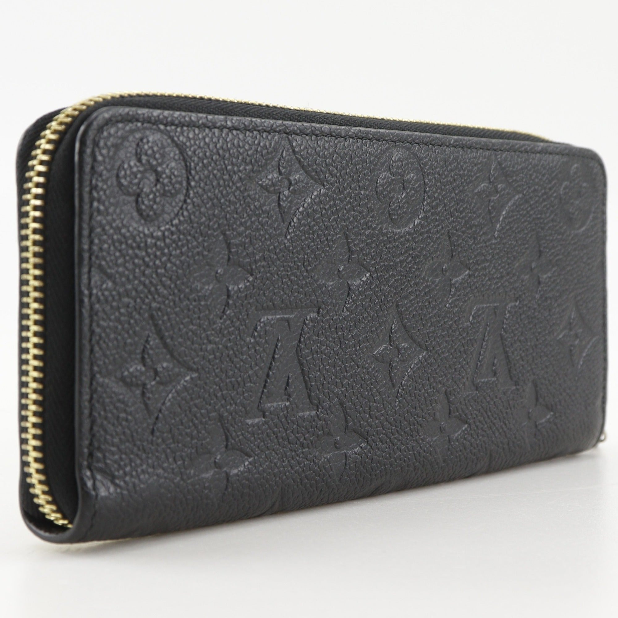 Louis Vuitton Monogram Empreinte Black Noir Monogram Empreinte Long Wallet (Bi-Fold) (Pre-Owned)