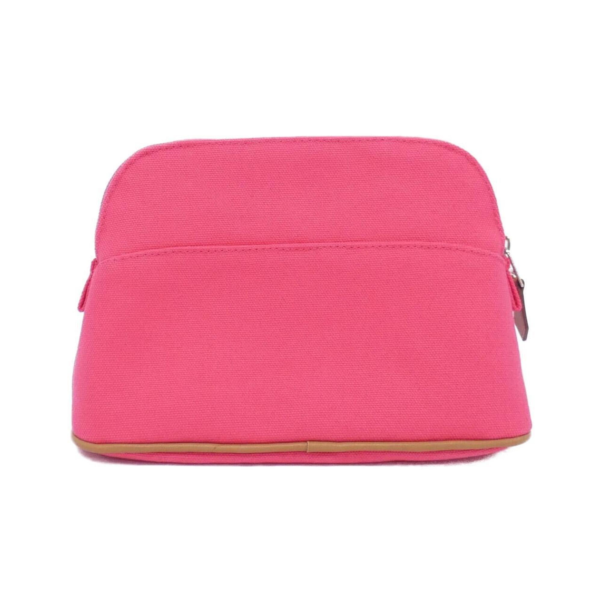 Hermes Pink Canvas Handbag Pouch (Pre-Owned)