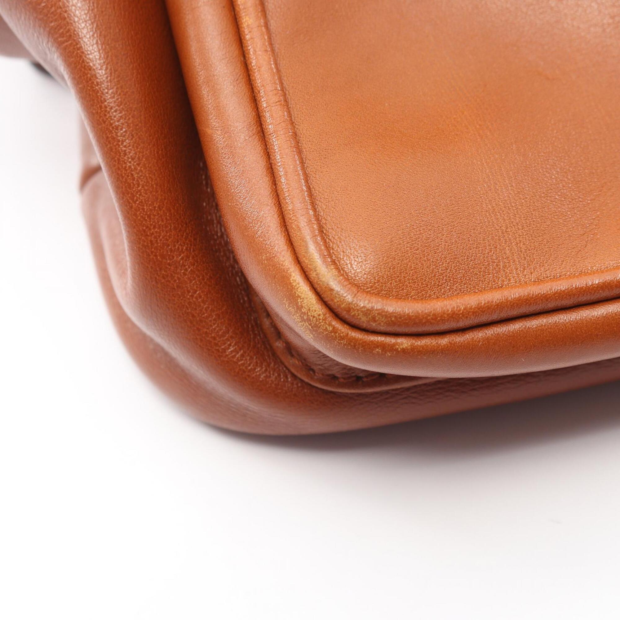 Gucci Brown Leather Backpack (Pre-Owned)