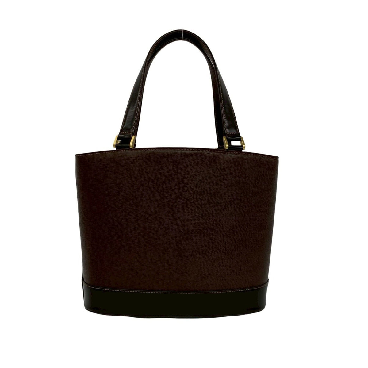 Burberry Brown Leather Handbag Tote Bag (Pre-Owned)