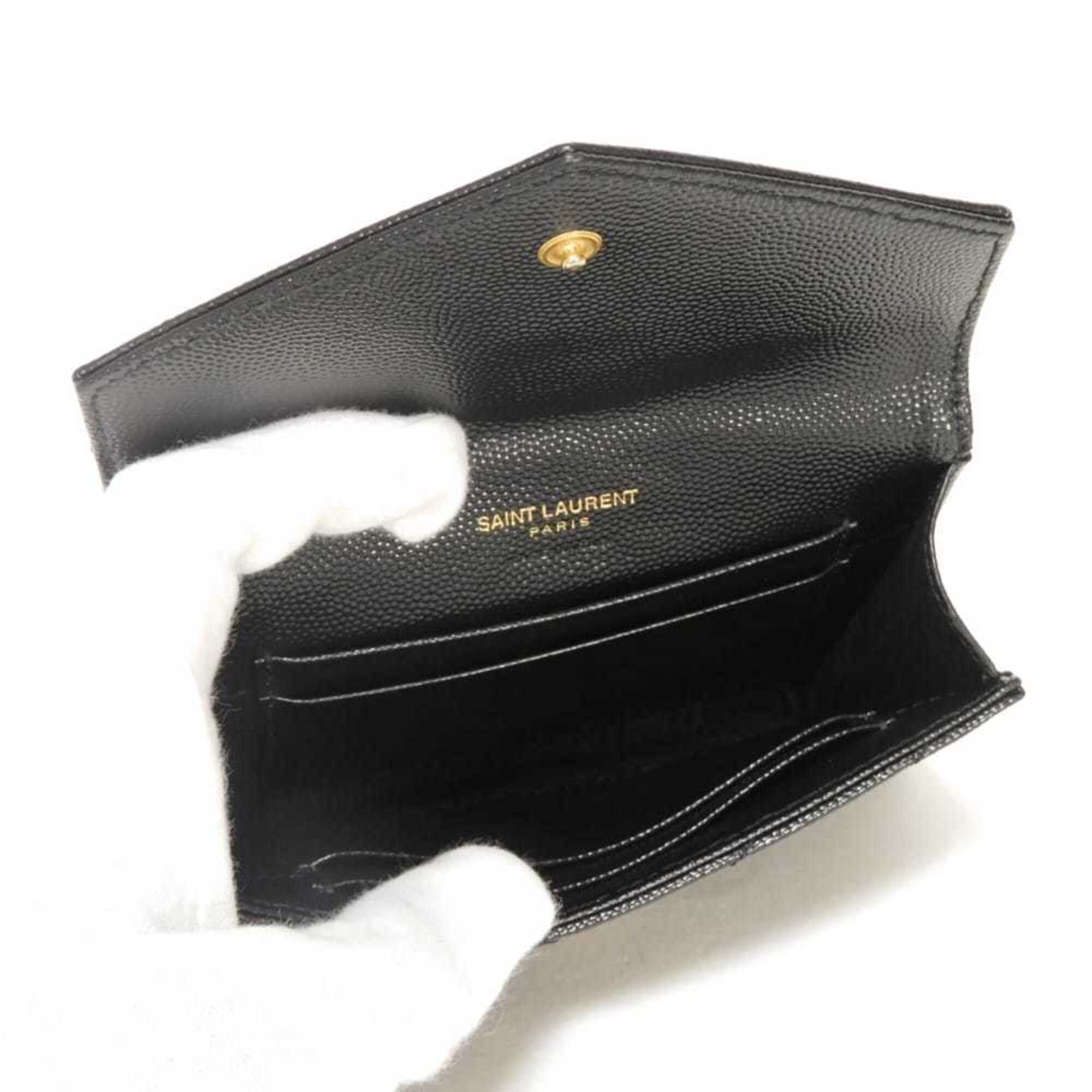 Yves Saint Laurent Black Leather Bill Wallet (Bi-Fold) (Pre-Owned)