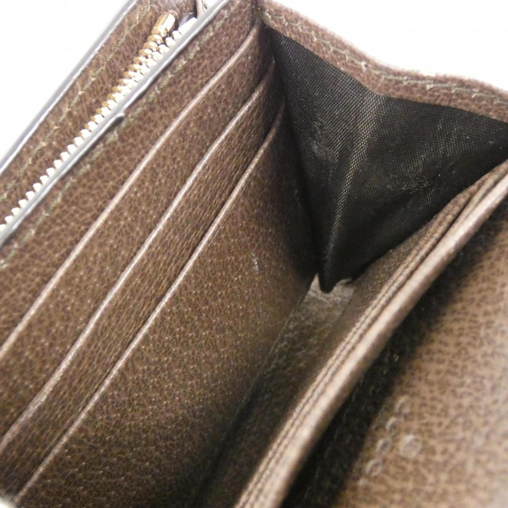 Gucci Ophidia Beige Brown Gg Supreme Wallet (Bi-Fold) (Pre-Owned)