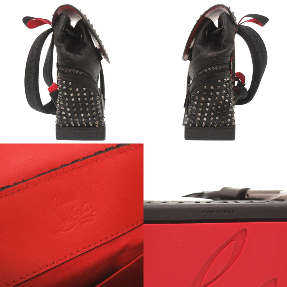 Christian Louboutin Black Leather Shoulder Bag (Pre-Owned)