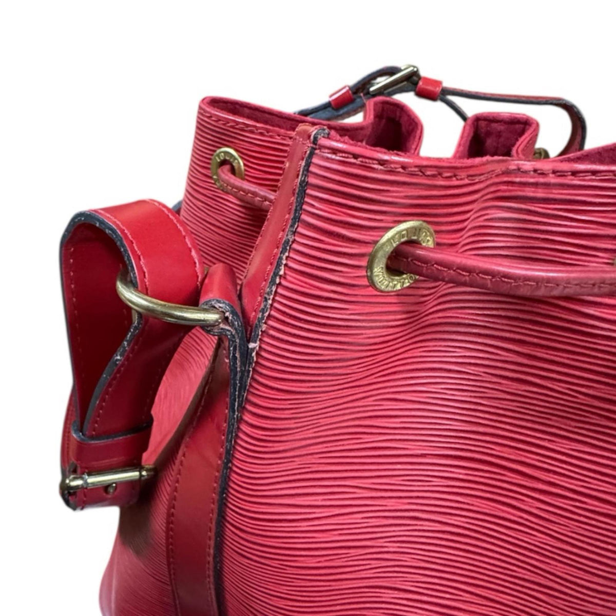 Louis Vuitton Castilian Red Red Color Epi Leather Shoulder Bag (Pre-Owned)