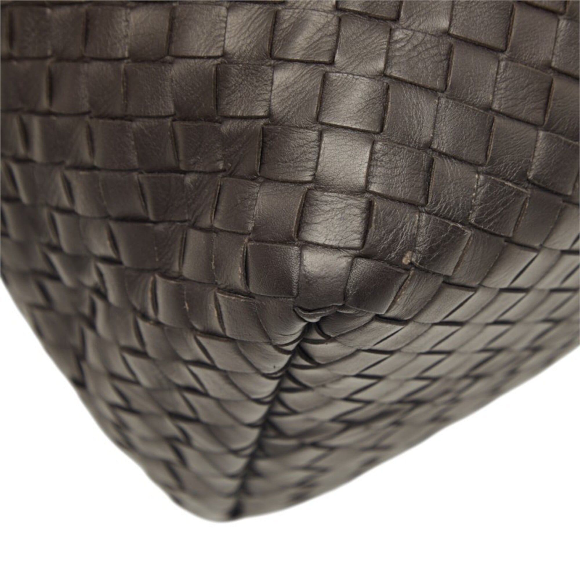 Bottega Veneta Dark Brown Leather Tote Bag (Pre-Owned)
