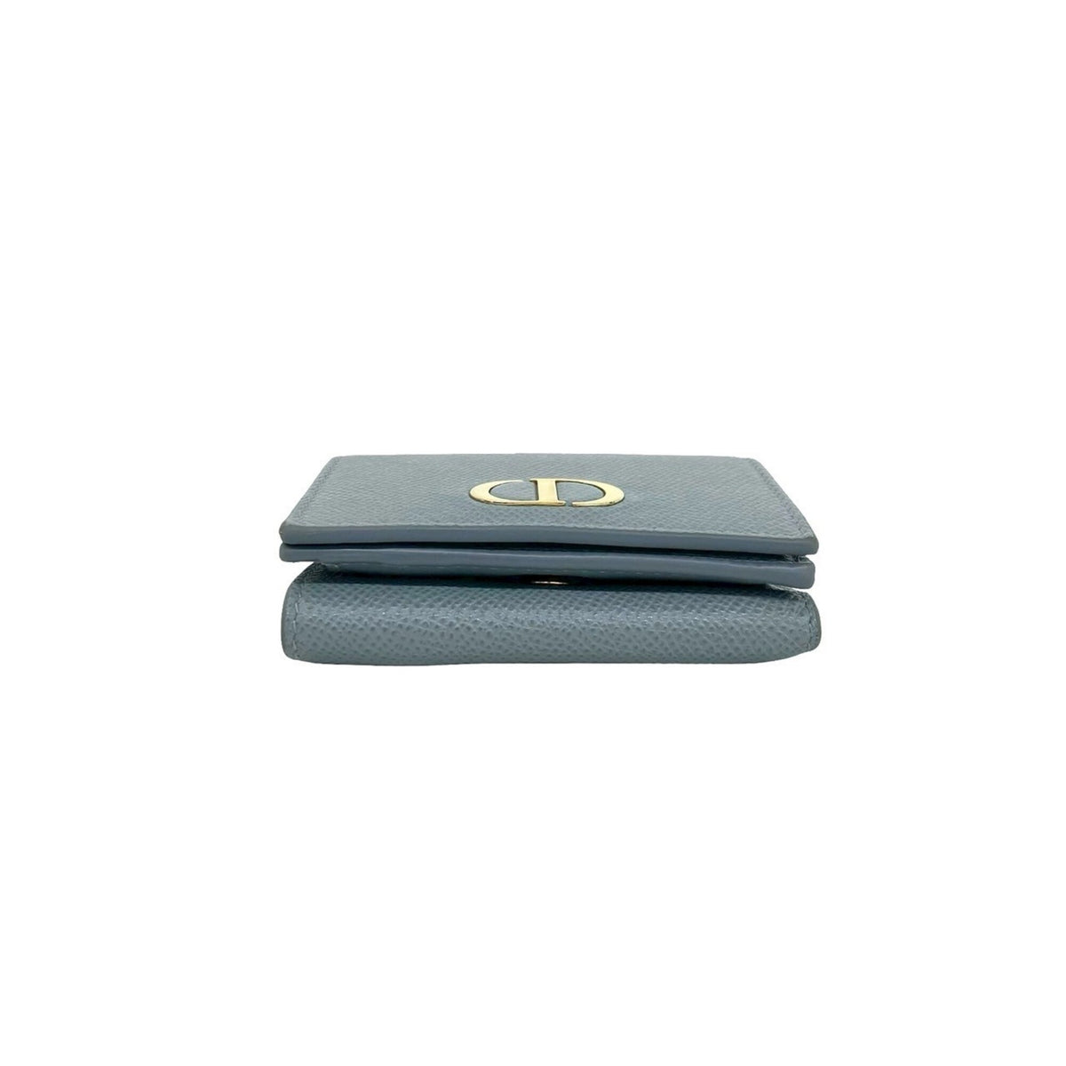 Christian Dior Blue Leather Wallet (Tri-Fold) (Pre-Owned)