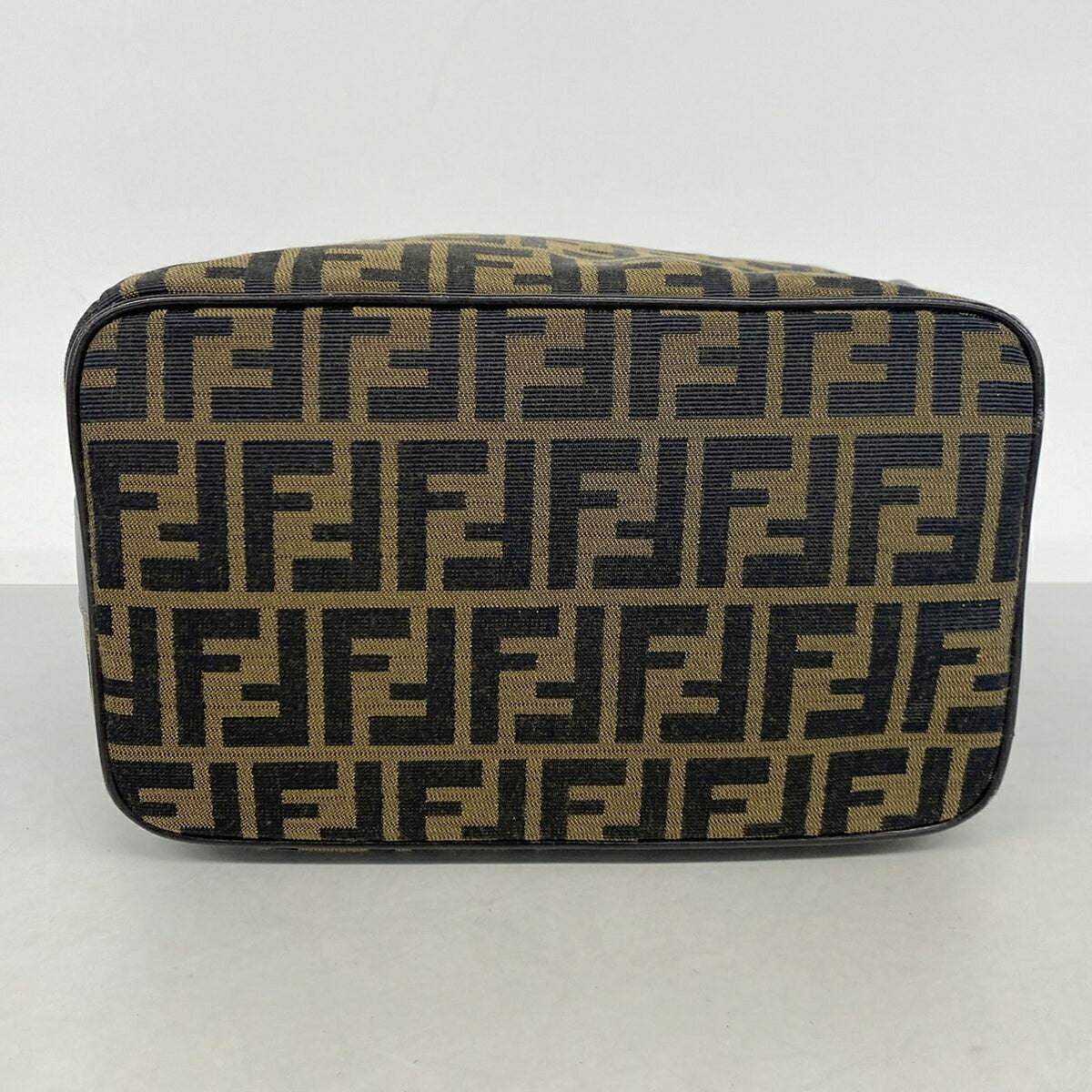 Fendi Brown Nylon Canvas Handbag (Pre-Owned)