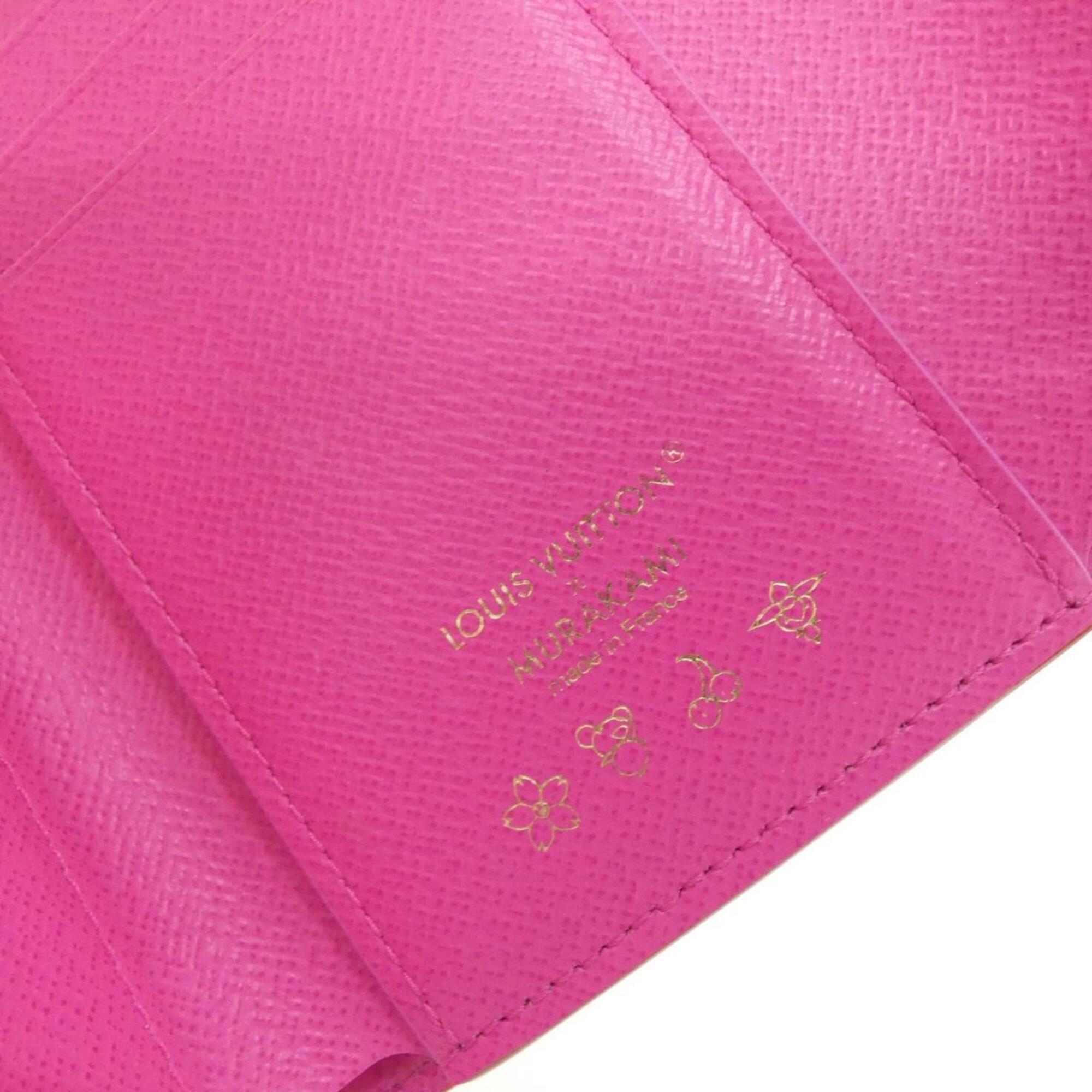 Louis Vuitton White Coated Canvas Wallet (Tri-Fold) (Pre-Owned)