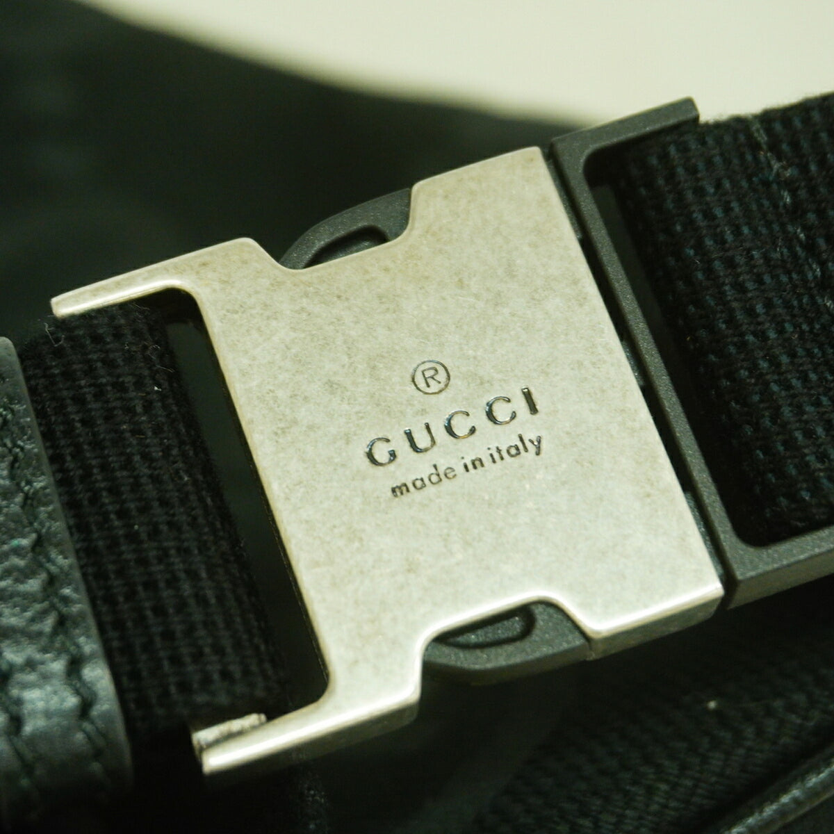 Gucci Black Canvas Sling Bag (Pre-Owned)