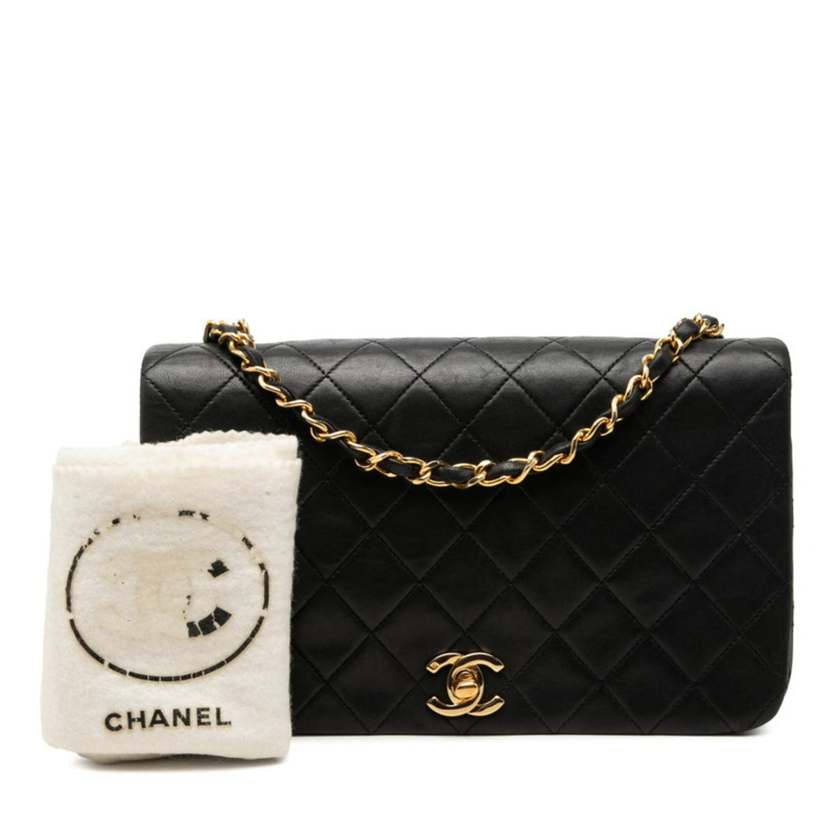 Chanel Black Leather Shoulder Bag (Pre-Owned)
