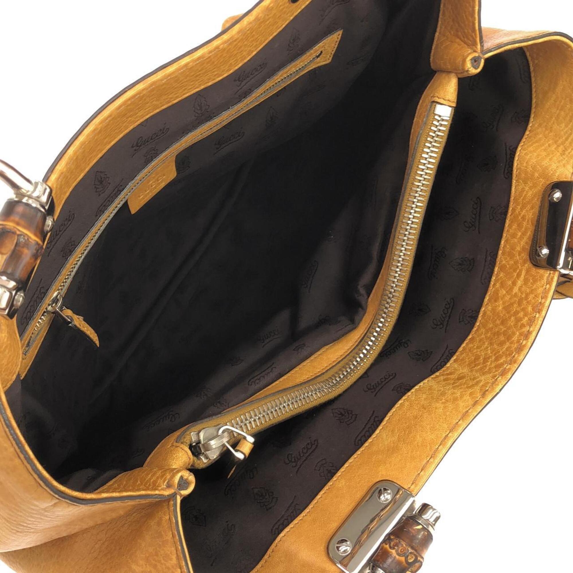 Gucci Brown Leather Handbag (Pre-Owned)