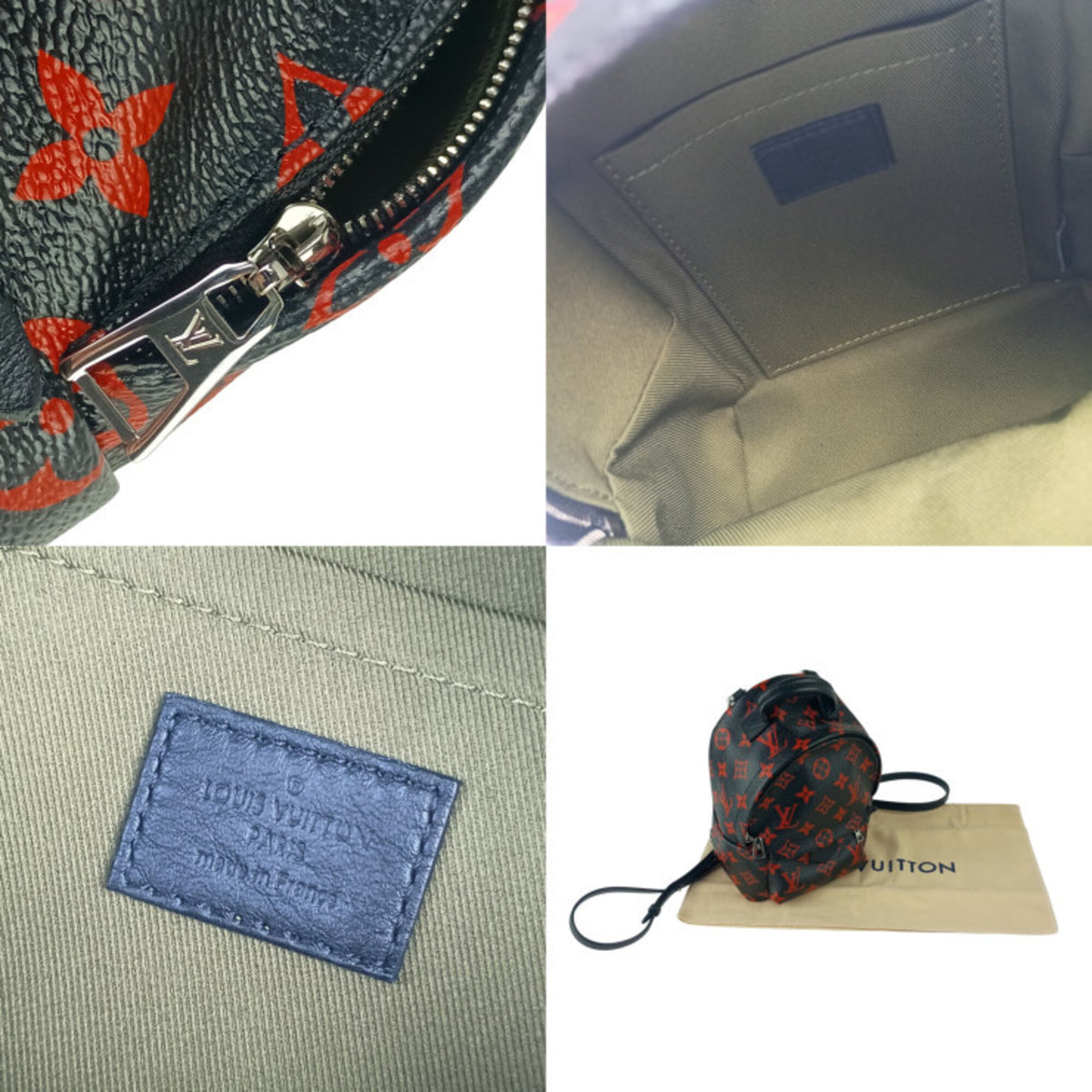 Louis Vuitton Black Red Color Backpack (Pre-Owned)