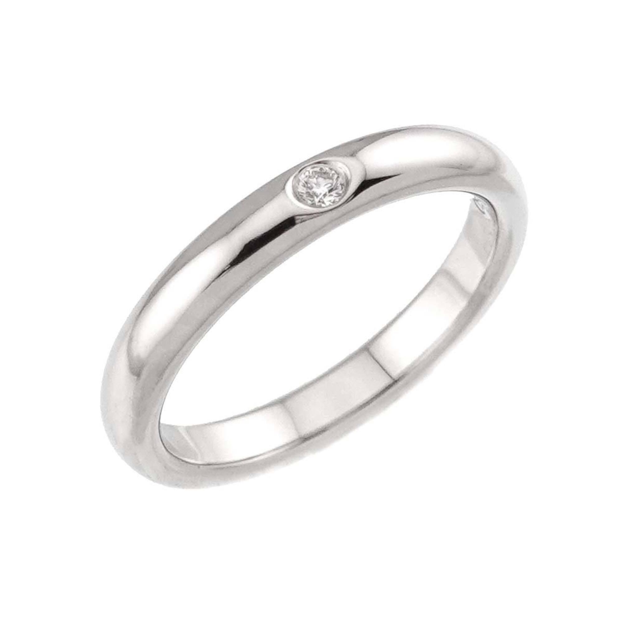 Tiffany Platinum Platinum 950 Band Ring (Pre-Owned)