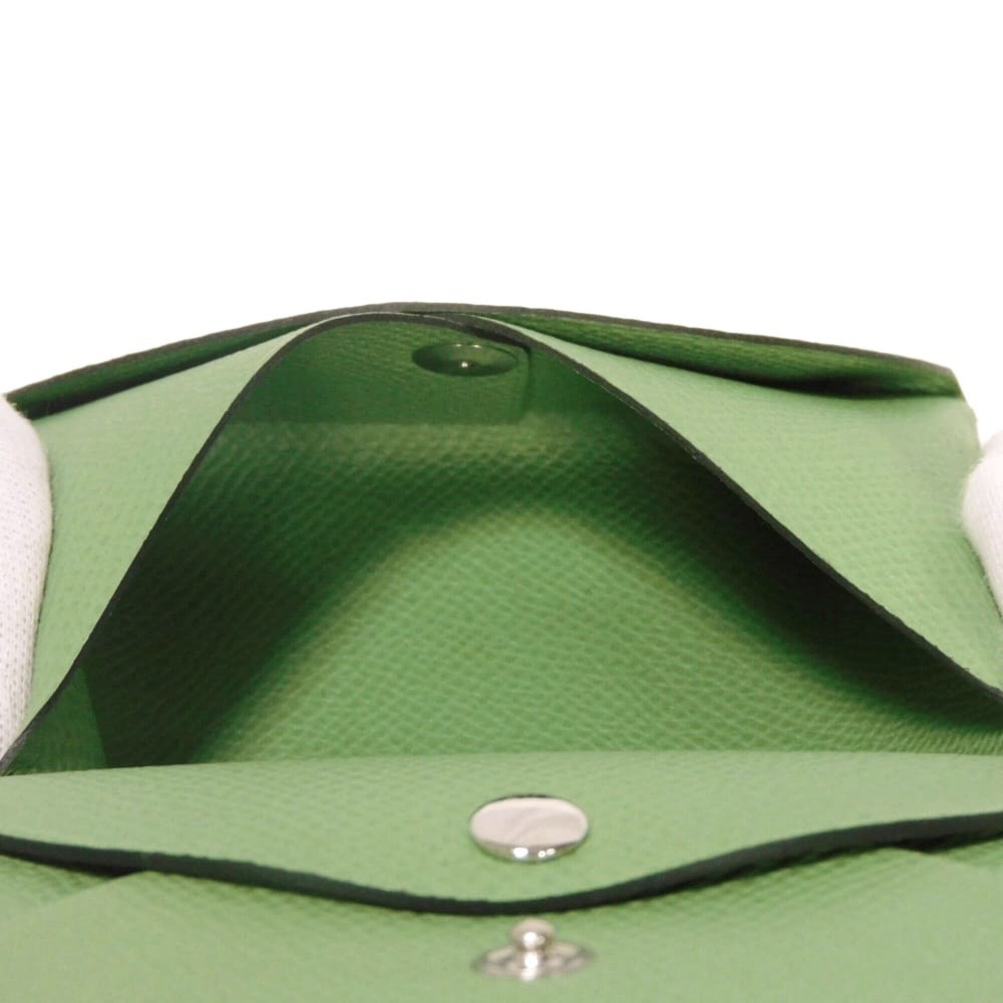 Hermes Green Vert Epsom Leather Coin Purse/Coin Case (Pre-Owned)
