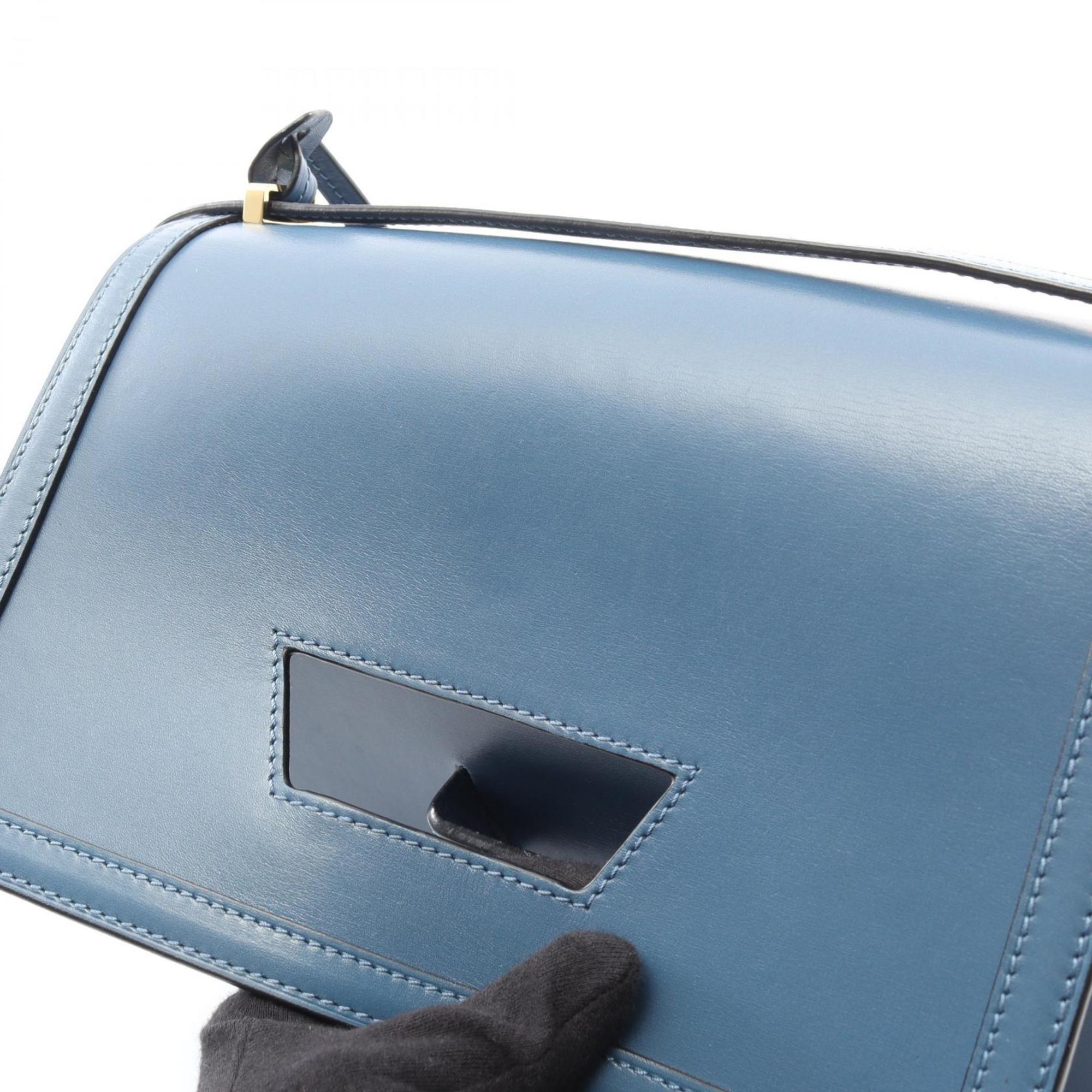 Loewe Blue Leather Shoulder Bag (Pre-Owned)