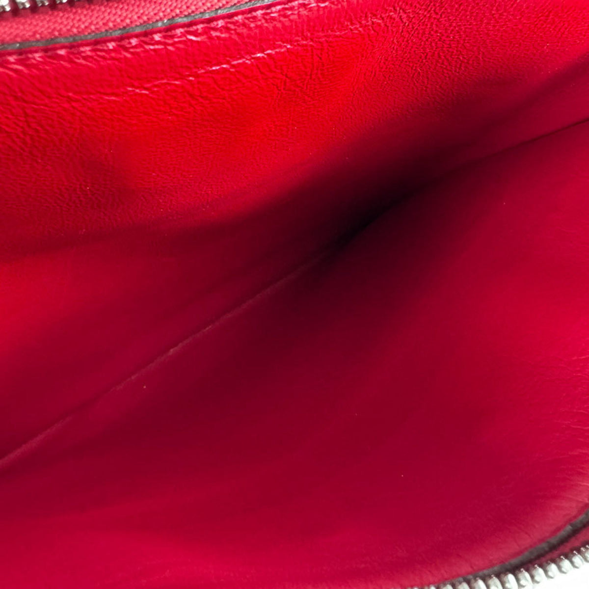 Louis Vuitton Red Color Leather Handbag Shoulder Bag (Pre-Owned)
