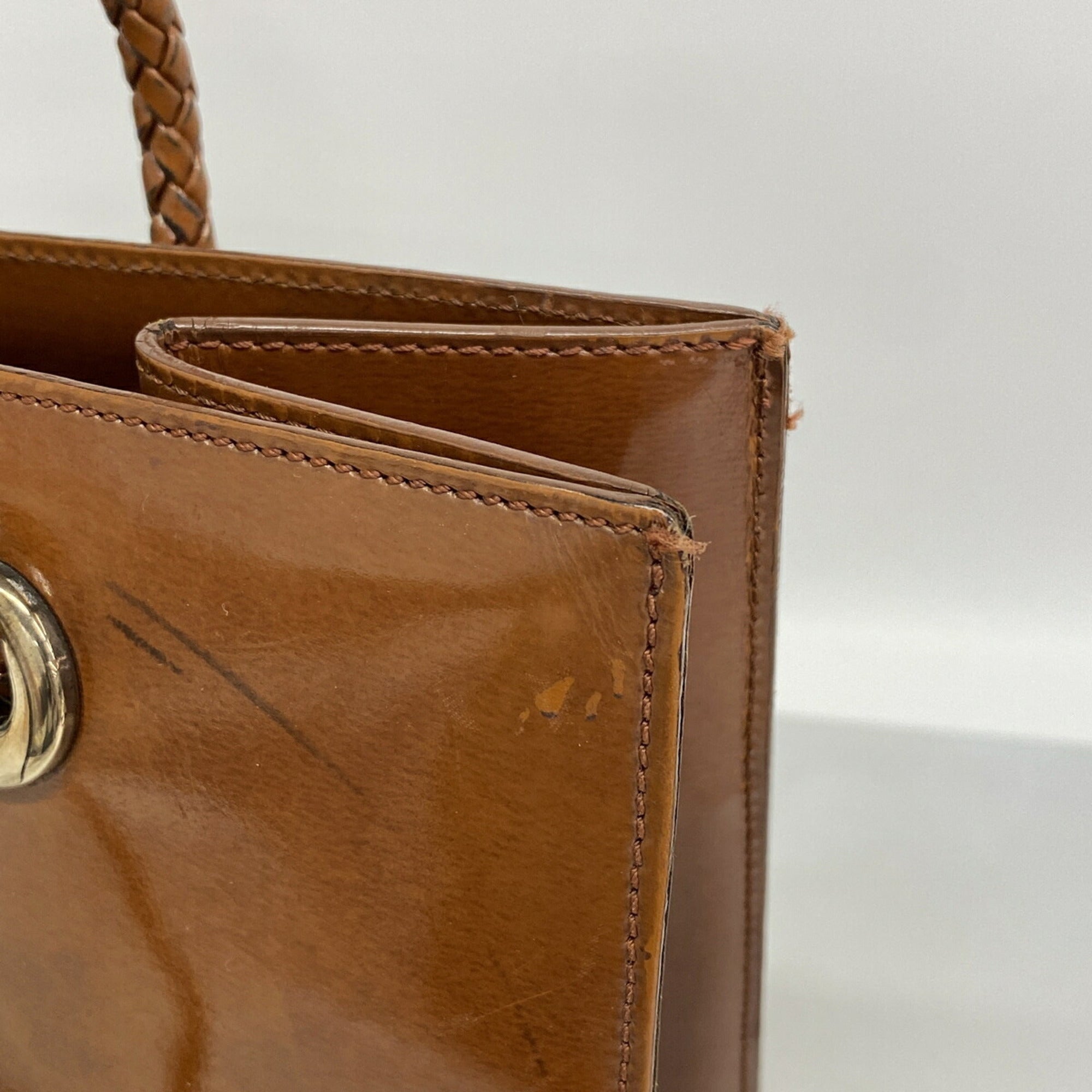 Cartier Brown Leather Tote Bag (Pre-Owned)