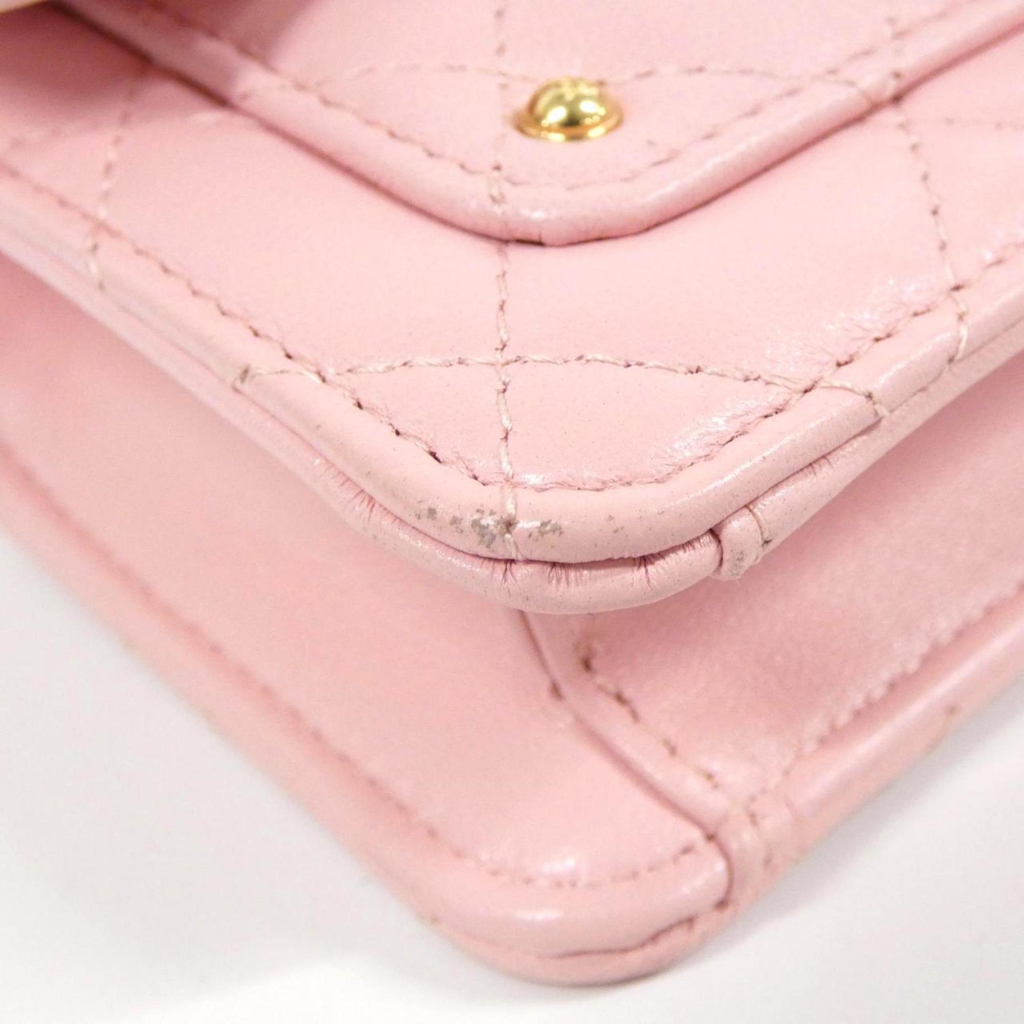 Chanel Pink Leather Shoulder Bag (Pre-Owned)