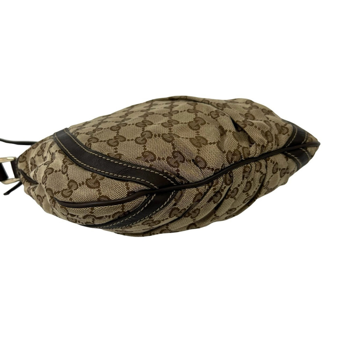 Gucci Brown Canvas Leather Crossbody Bag Shoulder Bag (Pre-Owned)