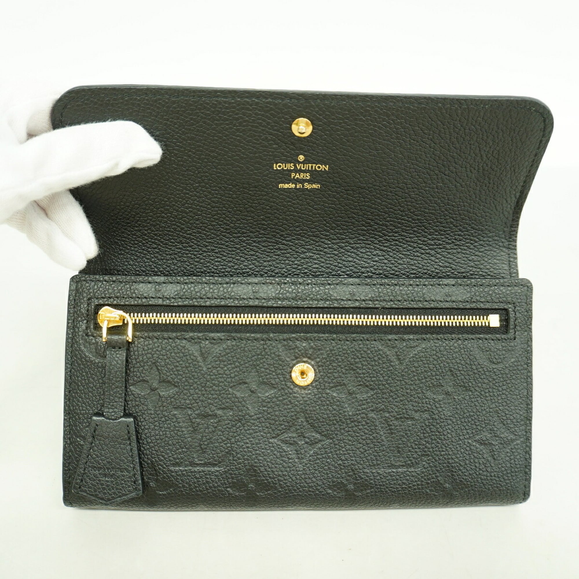 Louis Vuitton Noir Long Wallet (Bi-Fold) (Pre-Owned)