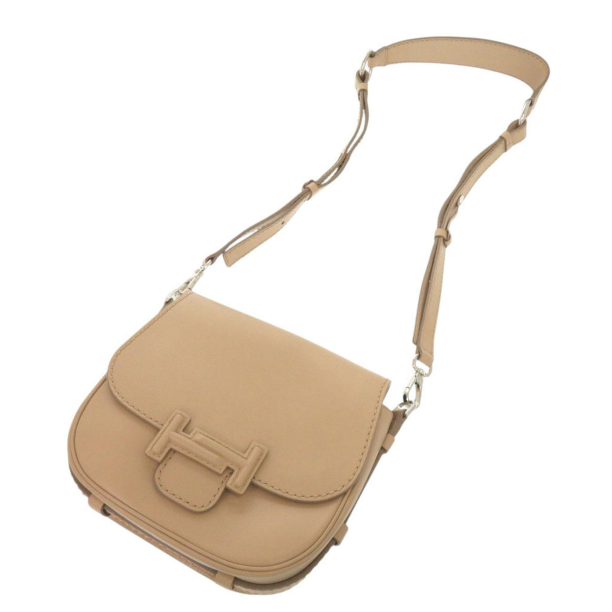Tod's Beige Leather Shoulder Bag (Pre-Owned)