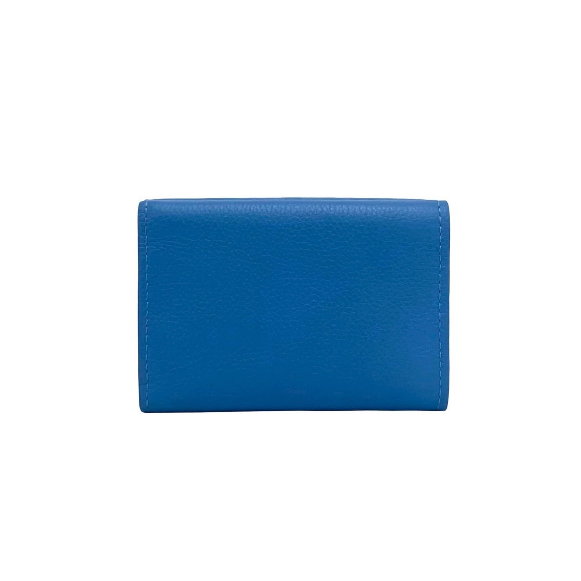 Louis Vuitton Blue Leather Wallet (Tri-Fold) (Pre-Owned)