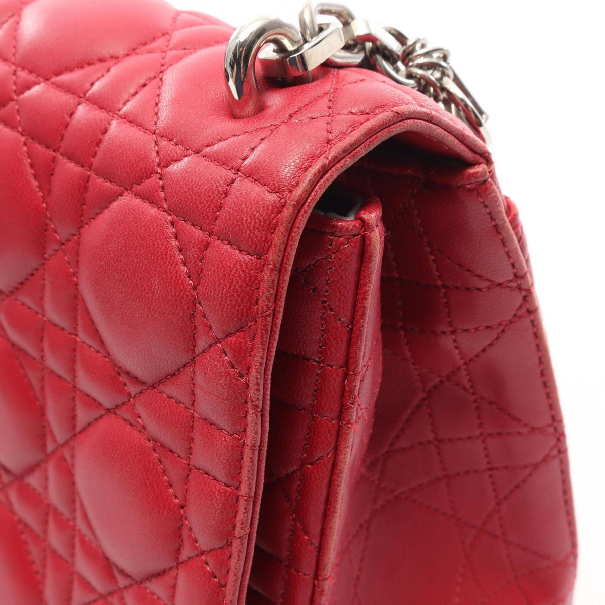 Christian Dior Pink Leather Handbag Shoulder Bag (Pre-Owned)