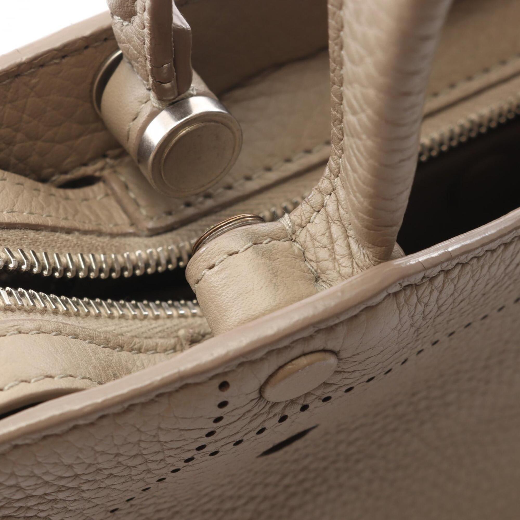 Balenciaga Beige Black Leather Handbag (Pre-Owned)