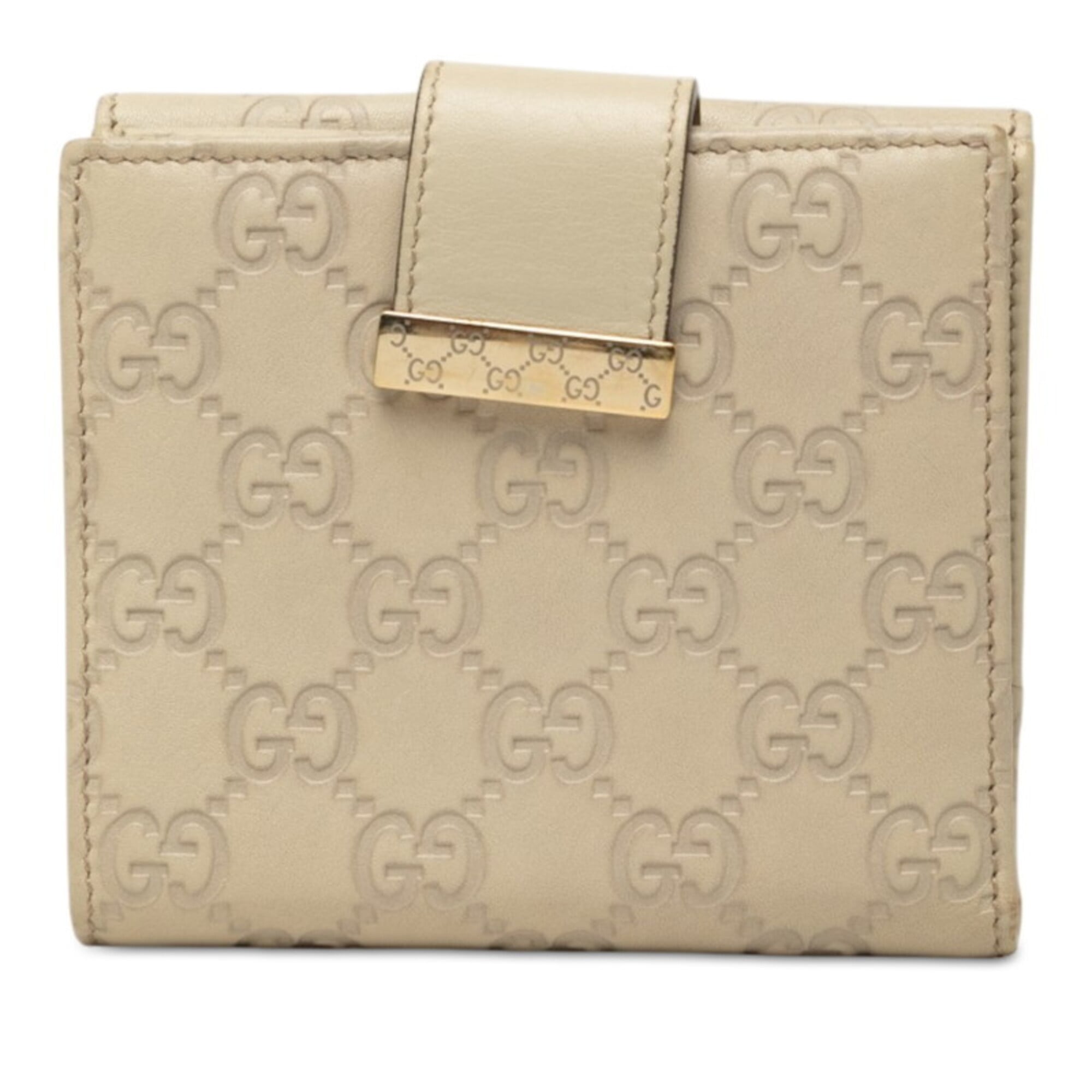 Gucci Ivory White Leather Wallet (Bi-Fold) (Pre-Owned)