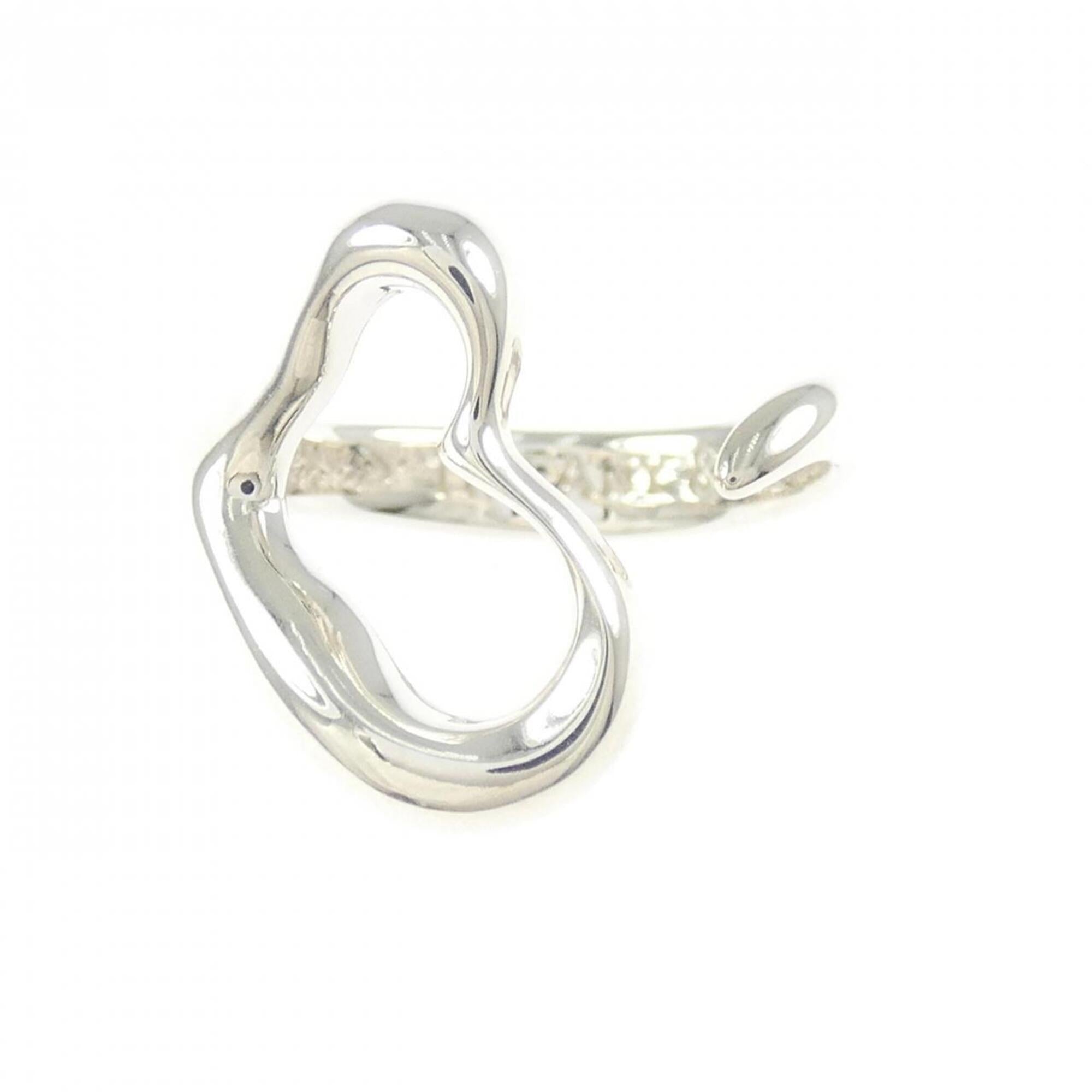 Tiffany Open Heart Silver 925 Band Ring (Pre-Owned)