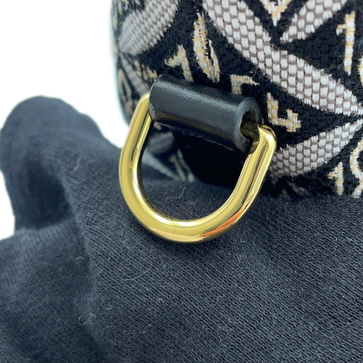 Louis Vuitton Black Noir Monogram Jacquard Handbag Shoulder Bag (Pre-Owned)