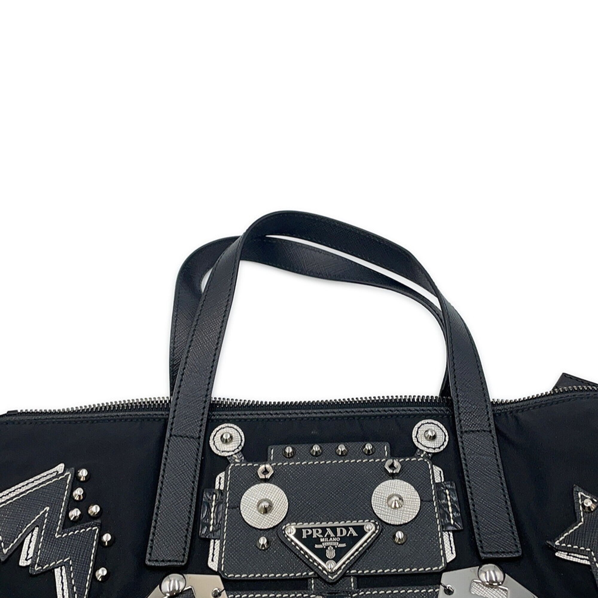 Prada Black Nylon Handbag (Pre-Owned)