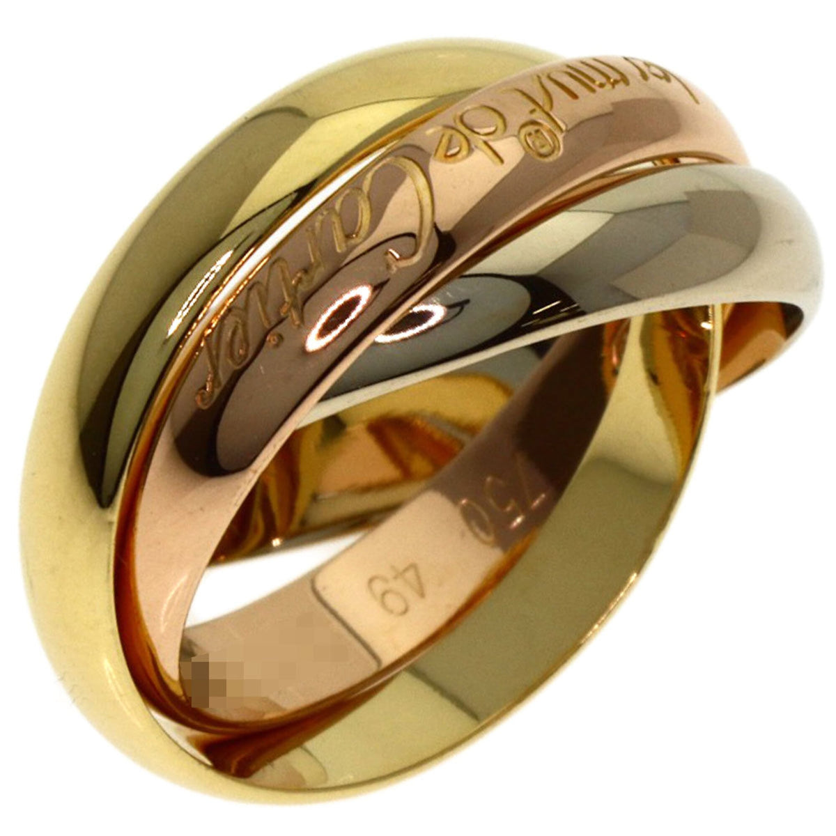 Cartier Trinity Yellow Gold (18K) Pink Gold (18K) White Gold (18K) Band Ring (Pre-Owned)